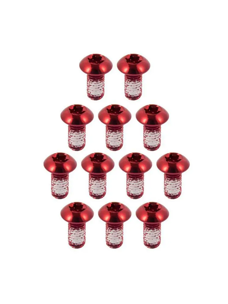 AliExpress 12PC BicycleSDisc Brake Rotor Bolts M5x9mm Stainless Steel Highway Mountain Bike Disc Brake Rotor Fixing Screws Accessory Black