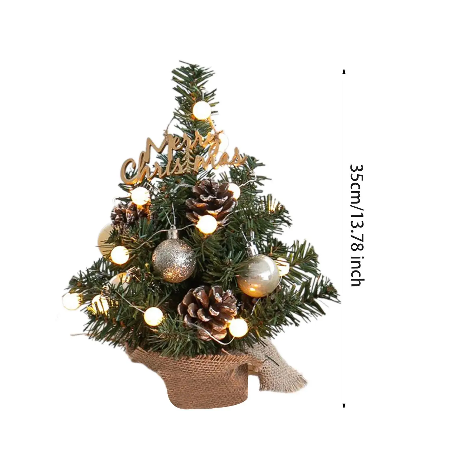 Christmas Artificial Tree Xmas Artificial Tree for Winter Tabletop Office