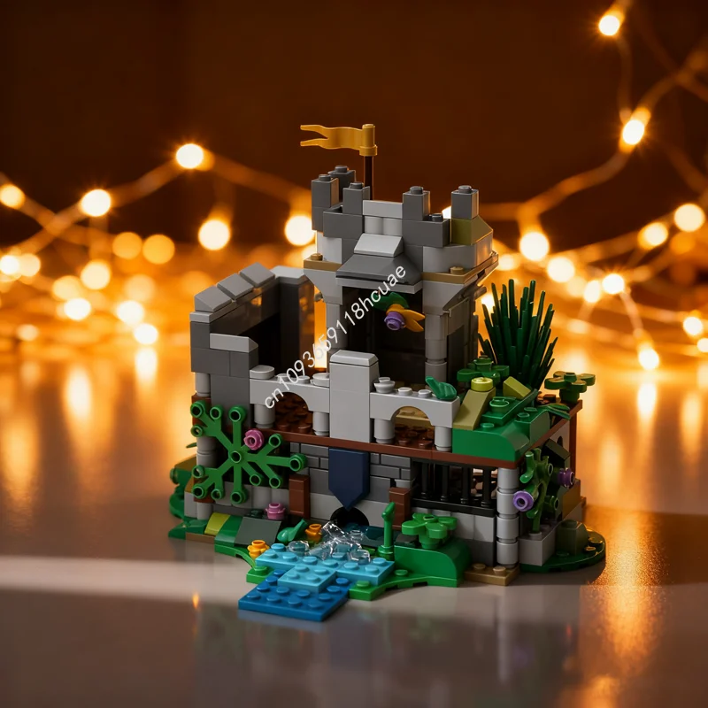 282 قطعة MOC المتضخم نموذج الإخراج اللبنات العمارة اللعب تجميع DIY بها بنفسك هدية الكريسماس فكرة التعليم الطوب عيد ميلاد #1