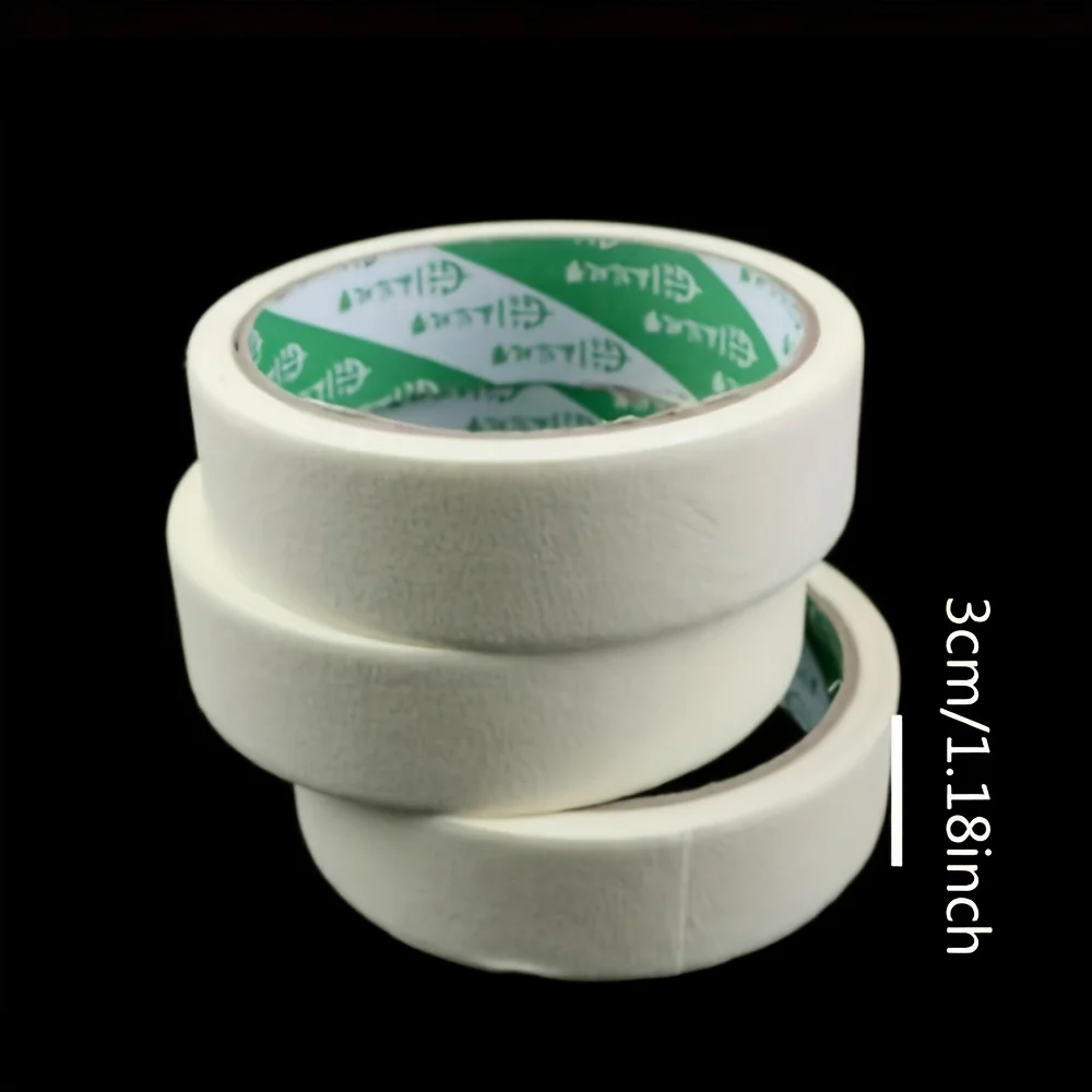 10pcs Full daimond painting mosaic Masking Tape White Side Tape Adhesive Crepe Paper Oil Painting Sketch Drawing Supplies 10m