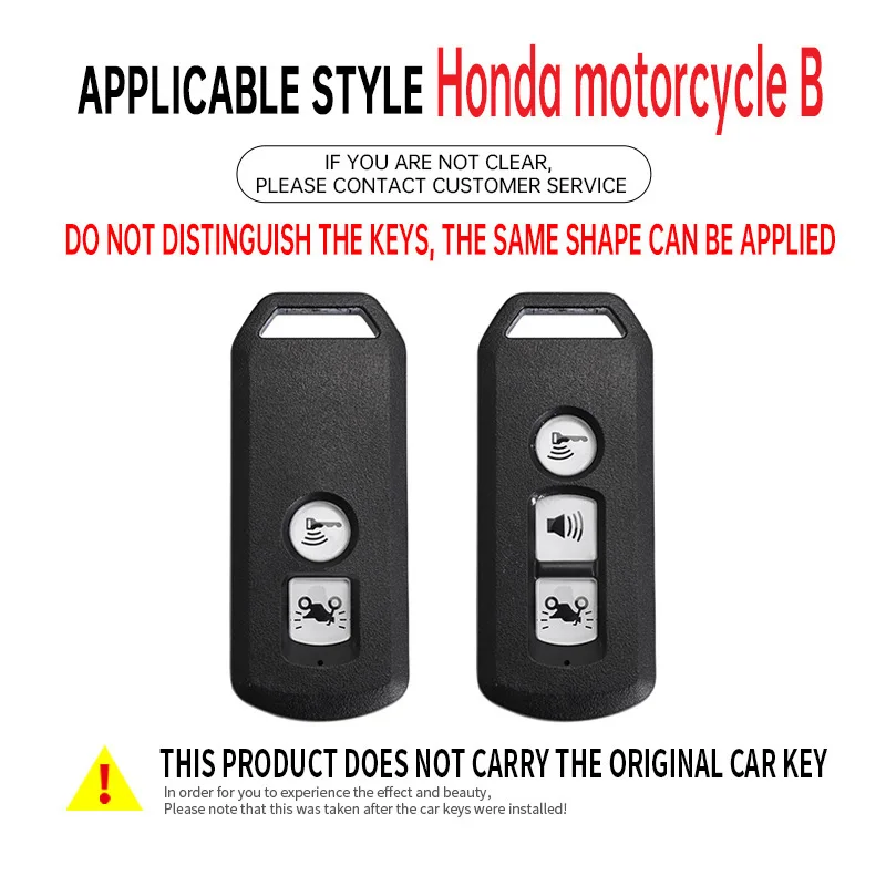 For Honda PCX Forza 300 Airblade 125 C125 Super Cub Scooter Vario 150 3 Buttons Car Key Case Smart Remote Control Fob Cover