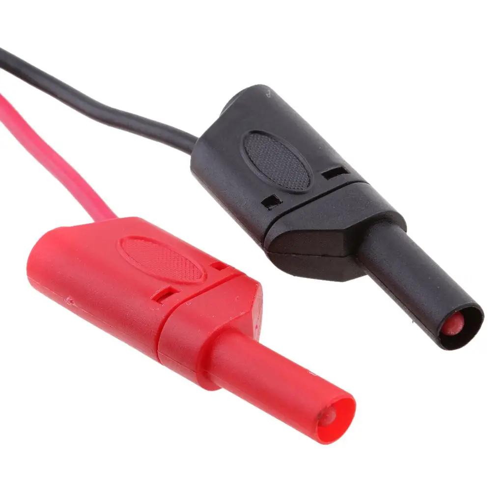 BNC Q9 to Dual 4mm Stackable Banana Plug Test Leads Probe Cable Pure Copper 120cm for