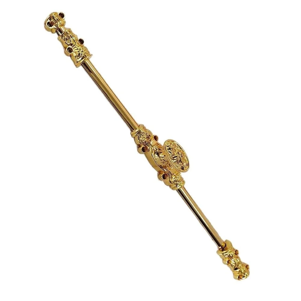 Cabinet Hardware Handle in Long Bar Configuration Fabricated from Zinc Alloy for Drawer Pull Use in Various Room Types