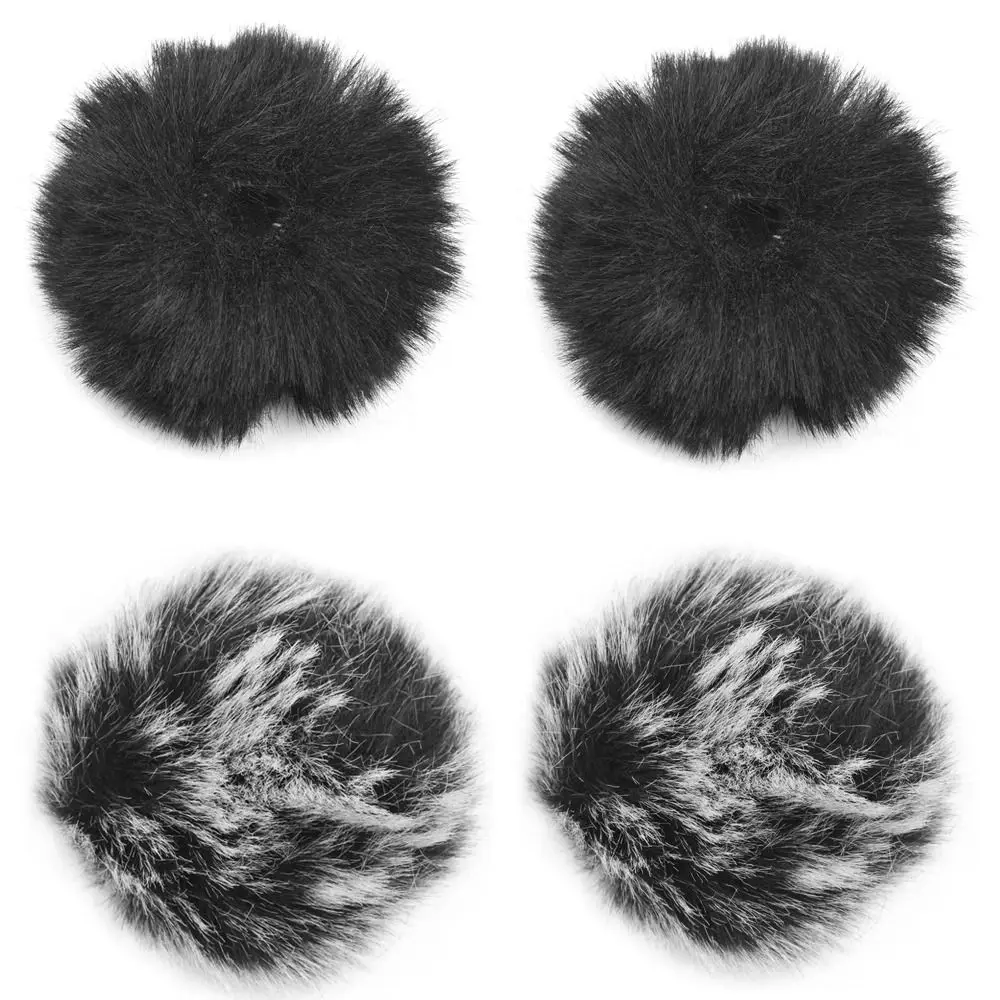 1Pcs Elastic Microphone Windshield Fit 0.5-1.5cm Universal Mic Furry Fur Comfortable Wind Muff Microphones Cover