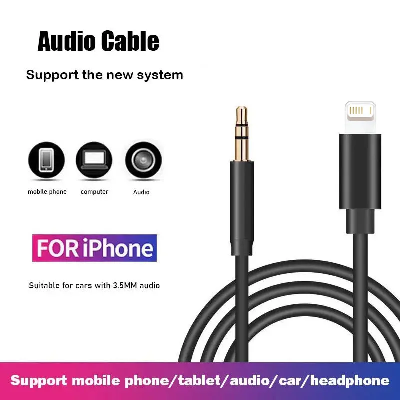 Adapter słuchawkowy do oświetlenia dla iPhone 15 16 11 12 13 14 Pro Max 12Mini XS XR X 8 7 do kabla audio AUX o średnicy 3,5 mm