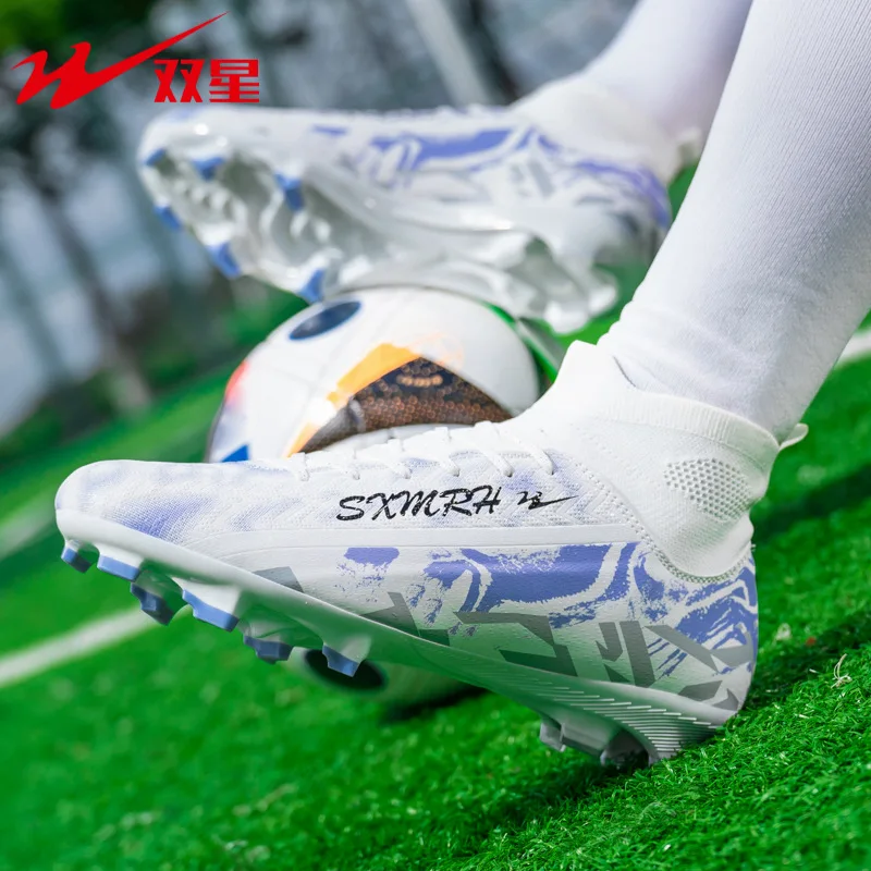 

New Unisex Low-Top FG Studs Soccer Cleats Youth Students Anti Slip Professional Match Training Football Shoes