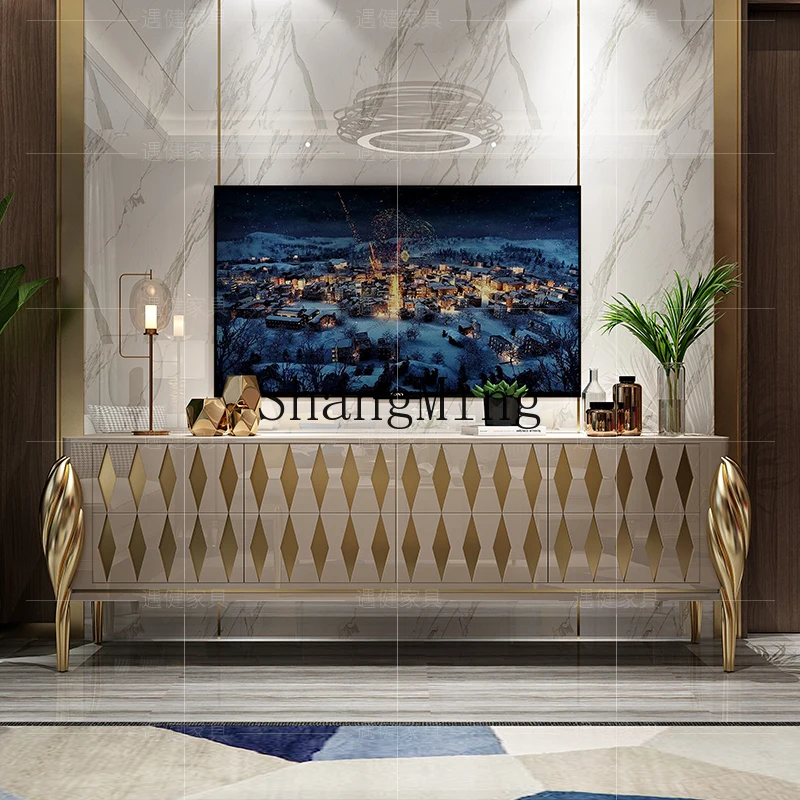 

CL light luxury TV cabinet post-modern simple TV small apartment paint high living room