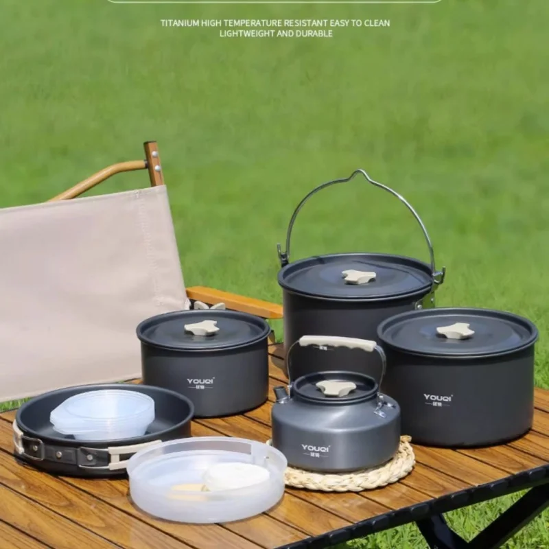 

Stove Cookware Outdoor Camping Picnic Pot Full Set Instrument Suit Spare Suitable For 2-6 People