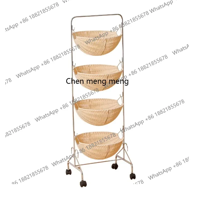 

new styleNordic Removable Snack Storage Basket Kitchen Rack Rattan Domestic Storage Rack Storage Rack ss 7304