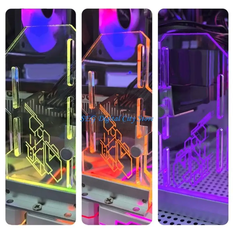 

U75B с множественной позицией акриловая подставка GPU с технологией синхронизации света ARGB для настольного корпуса ПК