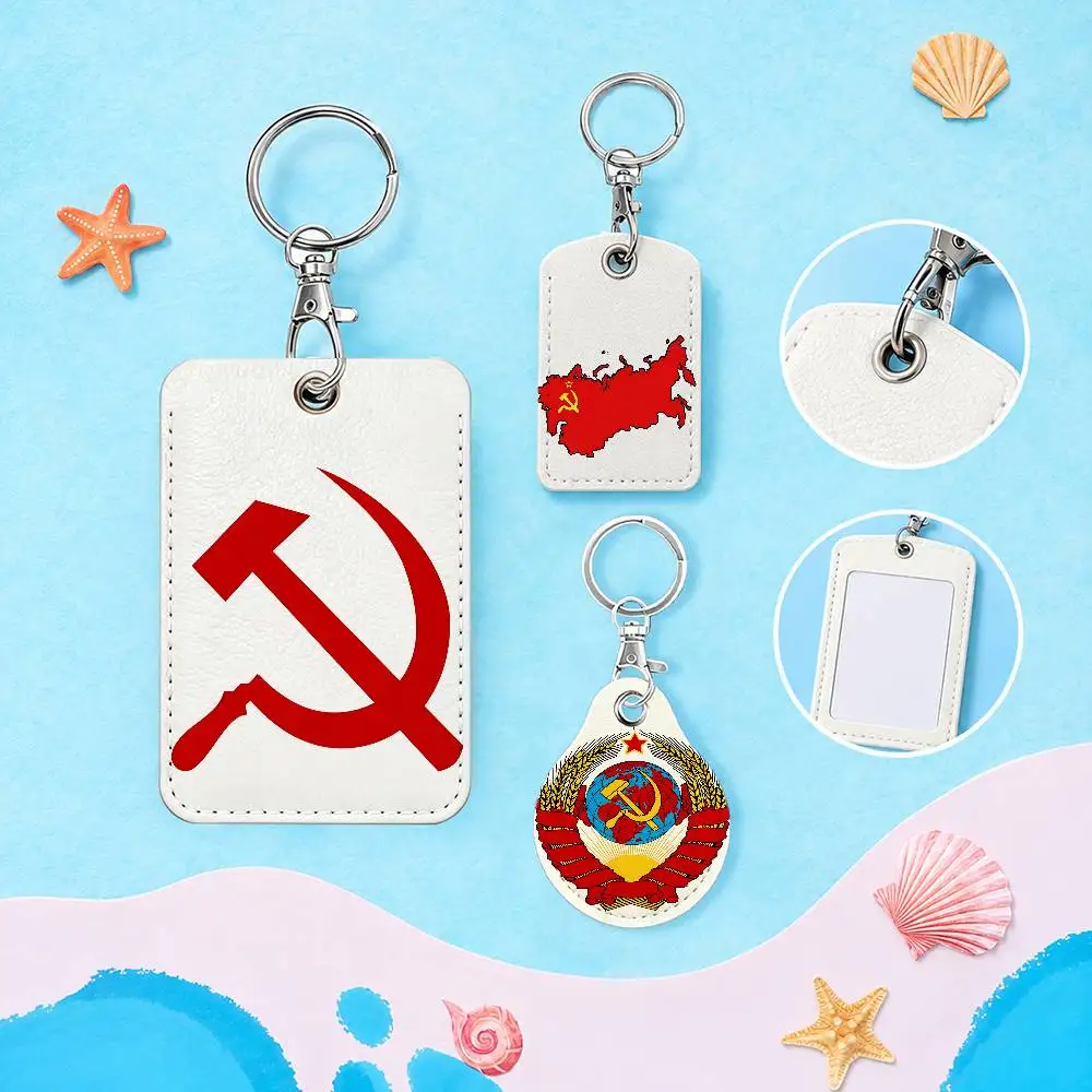 Russian USSR CCCP Protective Case For Apple AirTag/Access Card Holder/Pet Anti-Loss Tracking Device