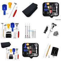 E15A 147 Pieces Professional Watch Repair Tool Spring Bar Tool Set Watch Band Link Pin Tool Set for Watchmakers-Collectors