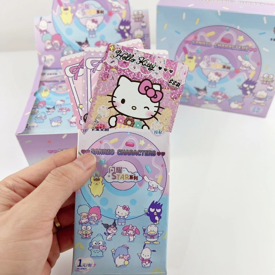 120Pcs Cards/Box Anime Sanrio Kuromi Hello Kitty Cartoon My Melody