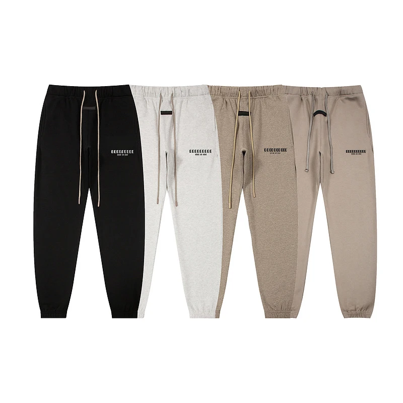 

Fashion Sweatpants Classic Brand Double Line Letter Print Drawstring Pants High Quality Fleece Pant Tracksuit Casual Pants Men