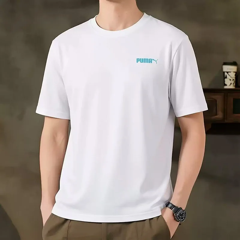 

Puma short-sleeved men's clothing 2026 summer new round-neck breathable half-sleeve loose sports shirt T-shirt 691340-52