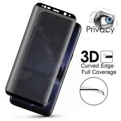 3D Privacy Full Tempered Glass For Samsung Galaxy S8 S9 S10 Note 8 9 10 Plus Lite S10e Anti Spy Peep Screen Protector