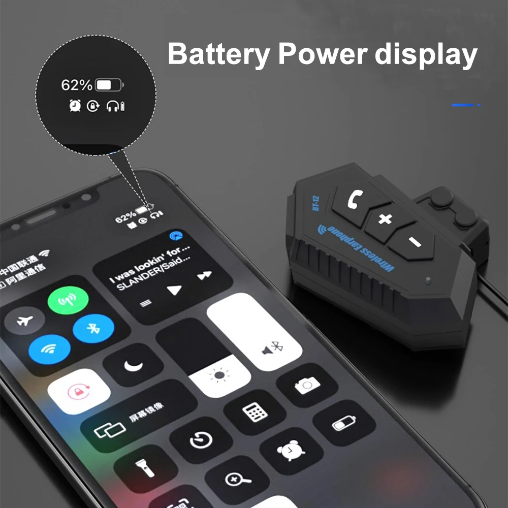 Motorcycle Bluetooth Helmet Earphones Bluetooth 5.0 Earphones Hands-free Stereo Earbuds Wireless Earphones Bicycle Earphones image 5