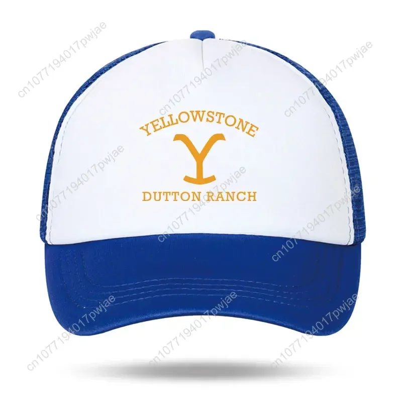Clássico Yellowstone Dutton Ranch Espuma Trucker Cap Homens Mulheres Malha Ajustável Pai Chapéu Adulto Diário Sol Esportes Viseira Caps
