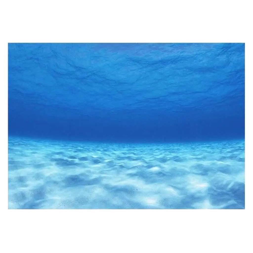 PVC 3D Adhesive Poster Seawater Image for Fish Tank Backdrop Background