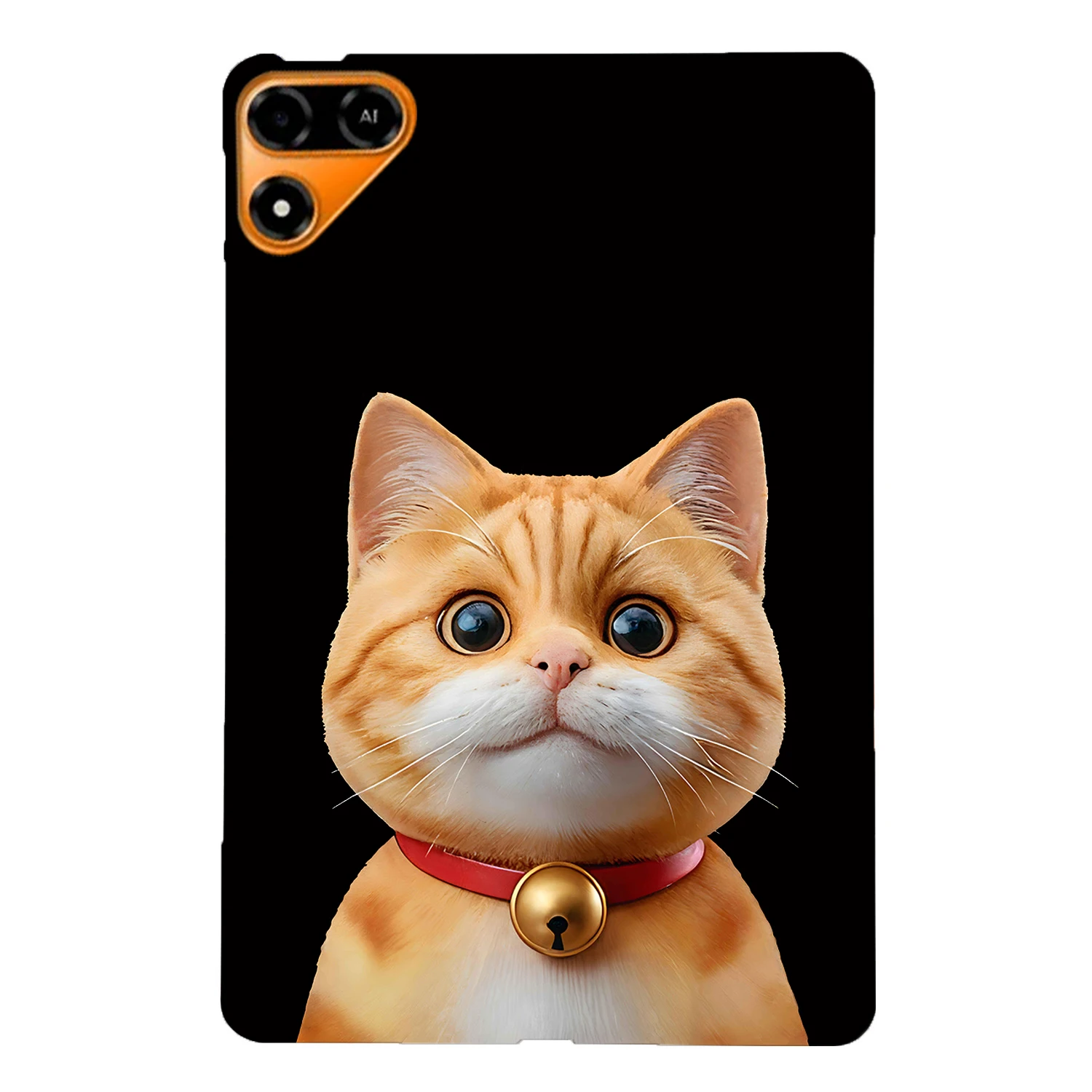 For TECNO Megapad 2 Case Pattern Printing Slim TPU Tablet Protective Cover - Shorthair Cat