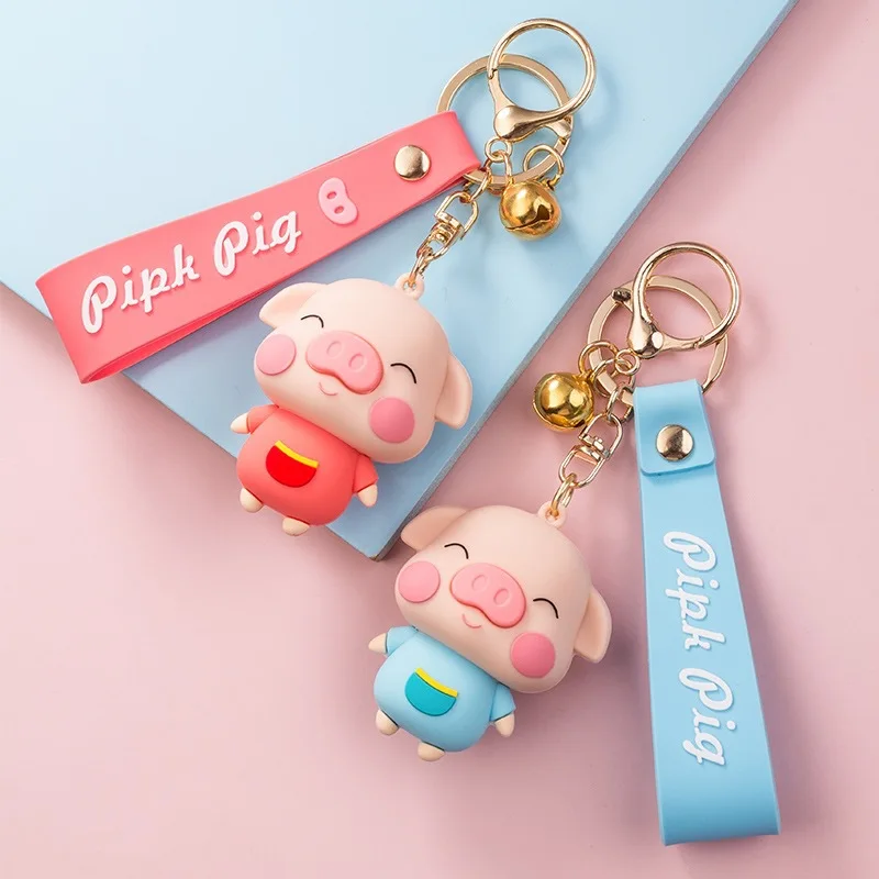 Cute Squeeze Bumpy Nose Pig Toy Keychain, brinquedos de descompressão infantil, pingente chave do carro, presentes de aniversário