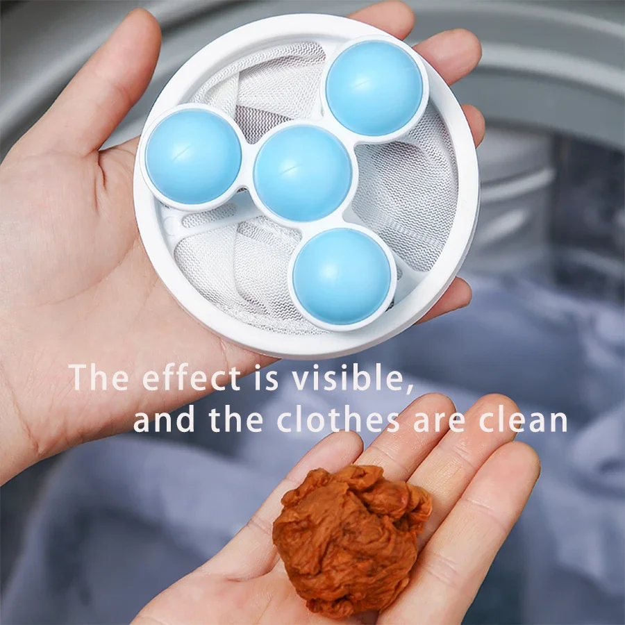 Washing Machine Filter Bag Reusable Mesh Laundry Ball Floating Lint Hair Catcher Pet Hair Remove Dirt Collection Cleaning Tools