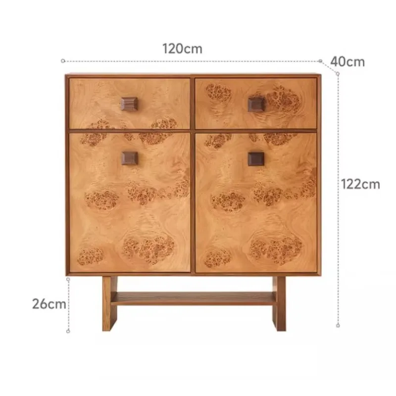 Home Furniture Upright Profile Multi-Zone Shoe Cabinet with Bottom Shelf for Hallway Living Room Apartment Entry