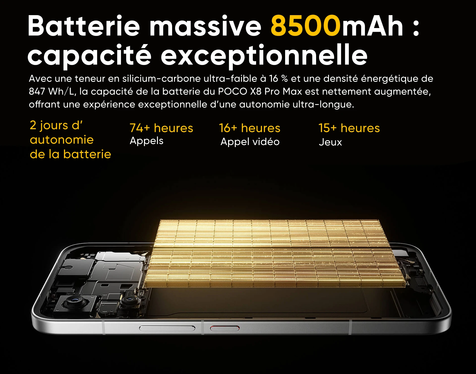 Globale Version POCO X8 Pro Max 5G Smartphone MediaTek Dimensity 9500s 6,83 Zoll 1,5K 120Hz Ultra-helles AMOLED-Display 8500mAh NFC – Detail 9