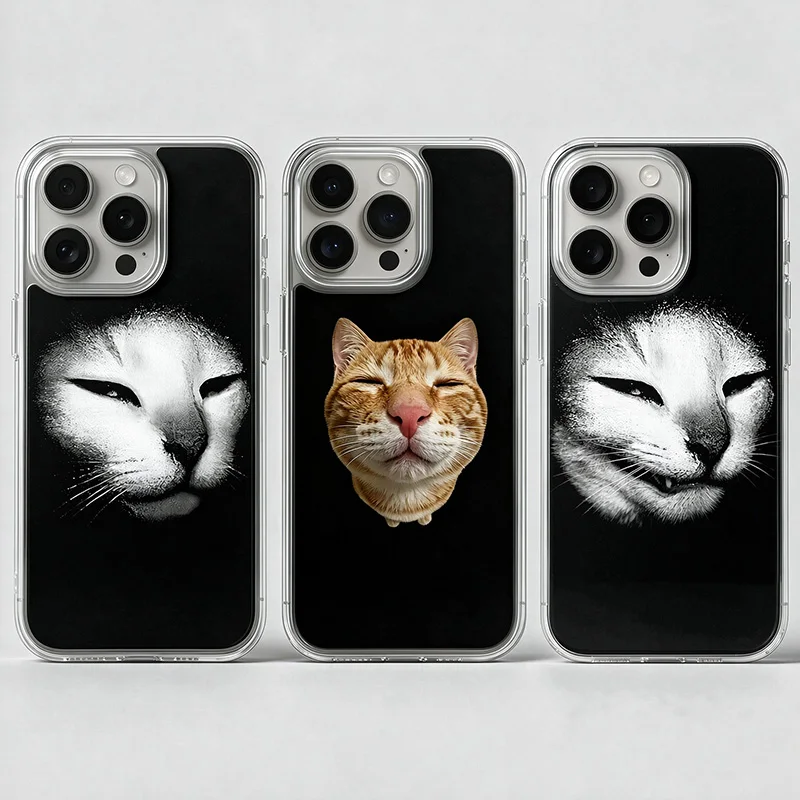 Funny Cat Phone Case For Samsung Galaxy S26 S23 S22 S21 S24 S25 Ultra Plus FE A16 A17 A36 A53 A55 A37 A57 5G Cover