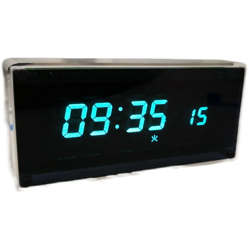 Desktop WIFI CLOCK Digital VFD Clock Electronic Time Creative Fluorescent Screen Gravity Induction TYPEC Power 12/24-hour