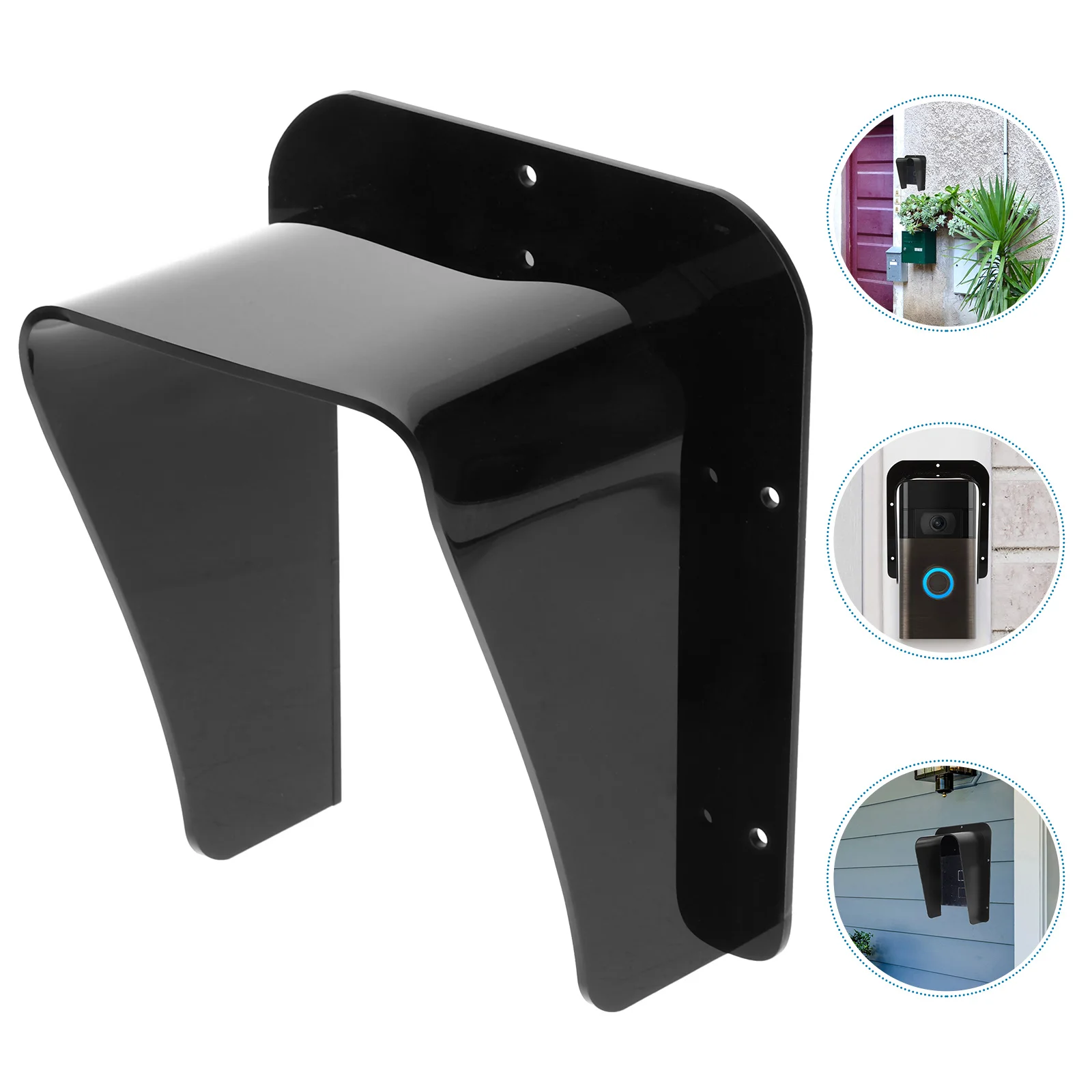 

Premium Doorbell Protection Cover Waterproof Outdoor Rainproof U-Shape Design for Fingerprint Access Control Time Attendance