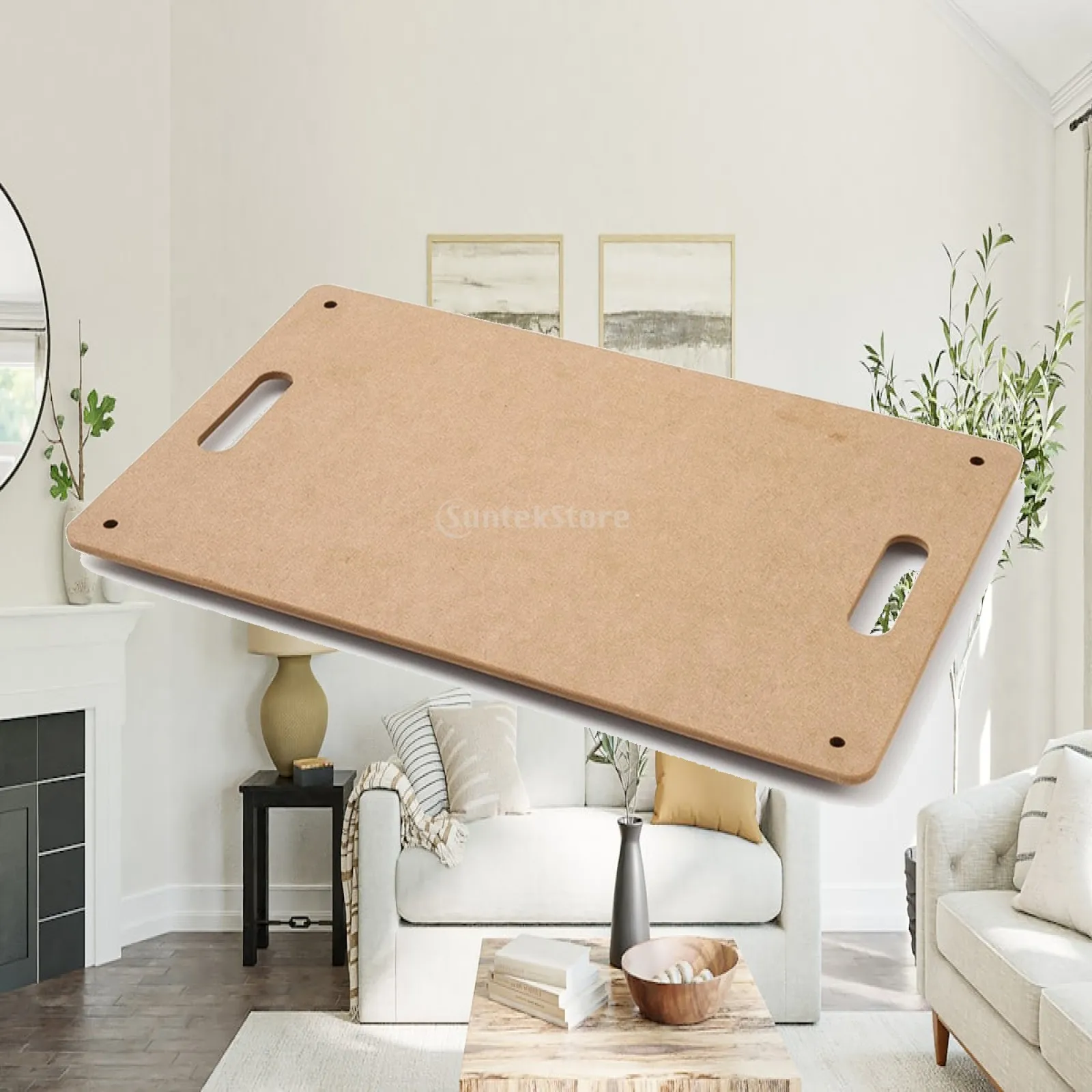 Dense Board Clay Rolling Tray with Hand Cutouts for Ceramic Modeling Wedging Shaping Art Craft Pottery Work Surface