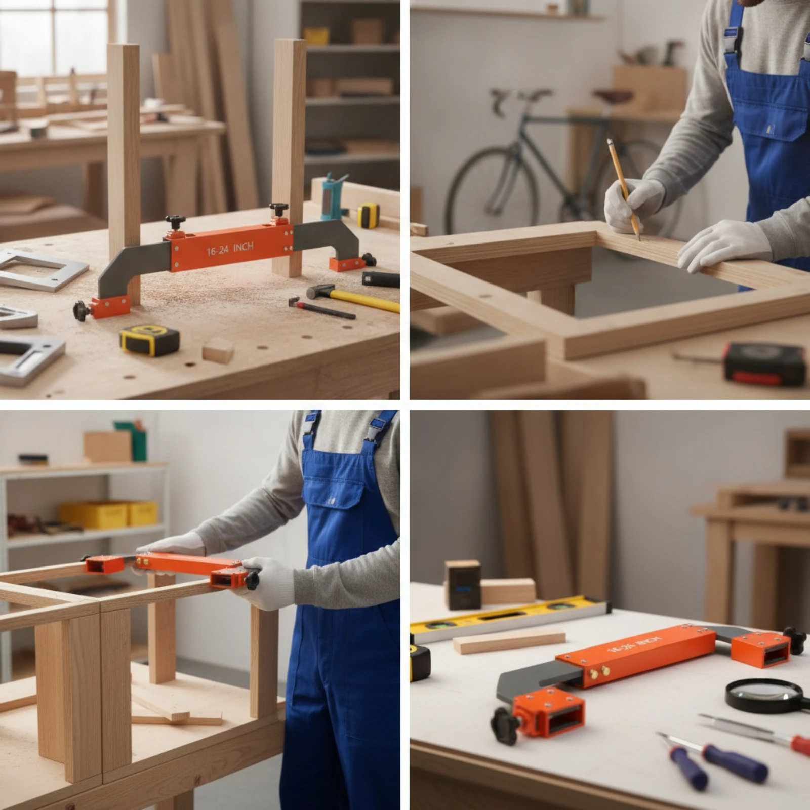 Frame Layout Tool Measuring Layout Clamp Woodworking Clamp Long-Lasting Sturdy for Woodworkers