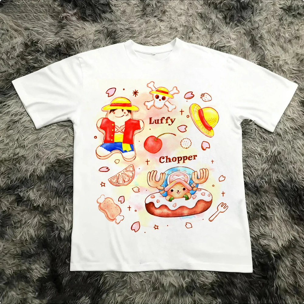 One Piece Anime T Shirt Men Women Cotton Short Sleeve Tee Tops 2026 Summer Luffy Zoro Sanji Graphic Print Streetwear Casual Y2k