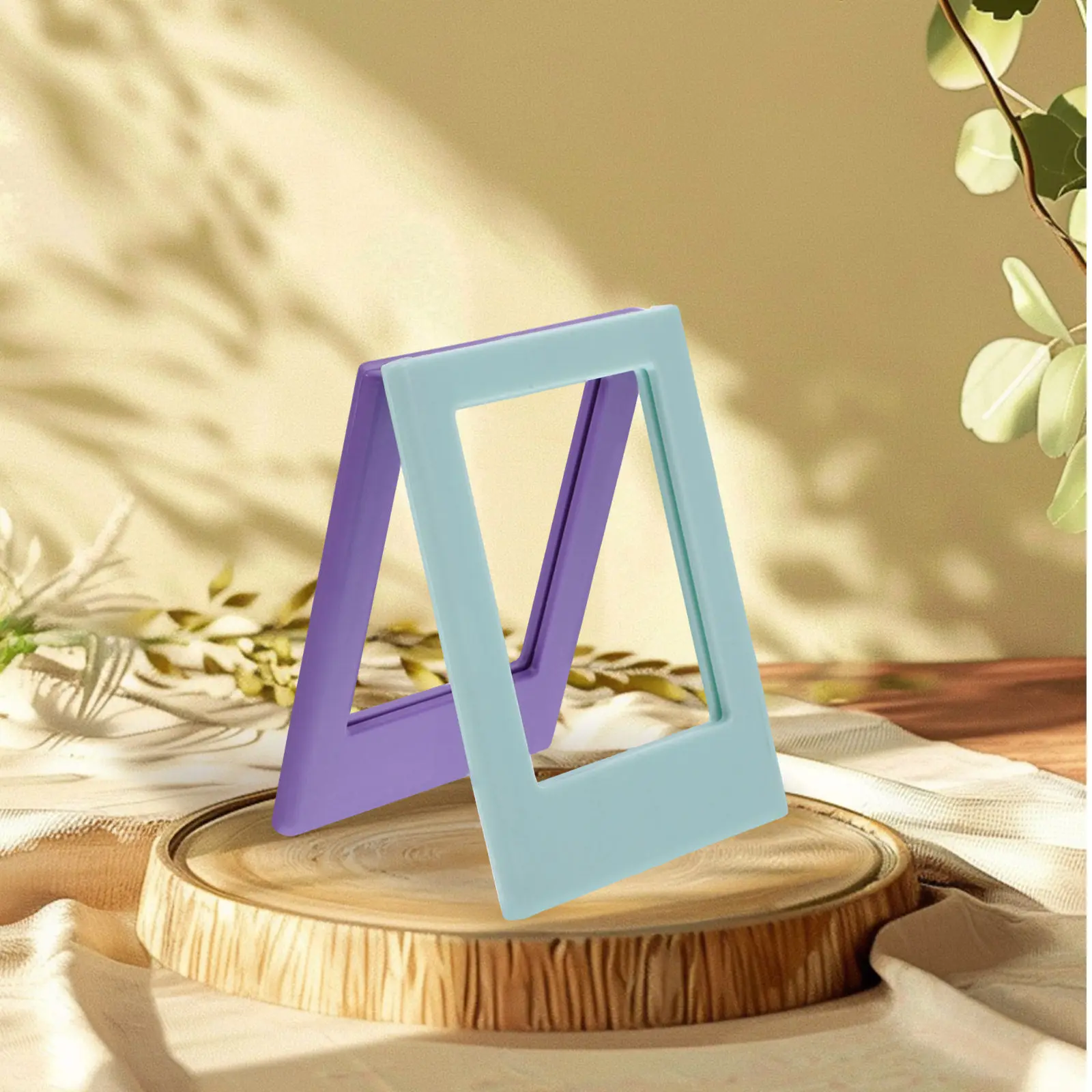 10Pcs Plastic Magnetic Photo Frames Set Minimalist Design for Fridge Refrigerator Locker Cabinet Metal Door Display Photo Note