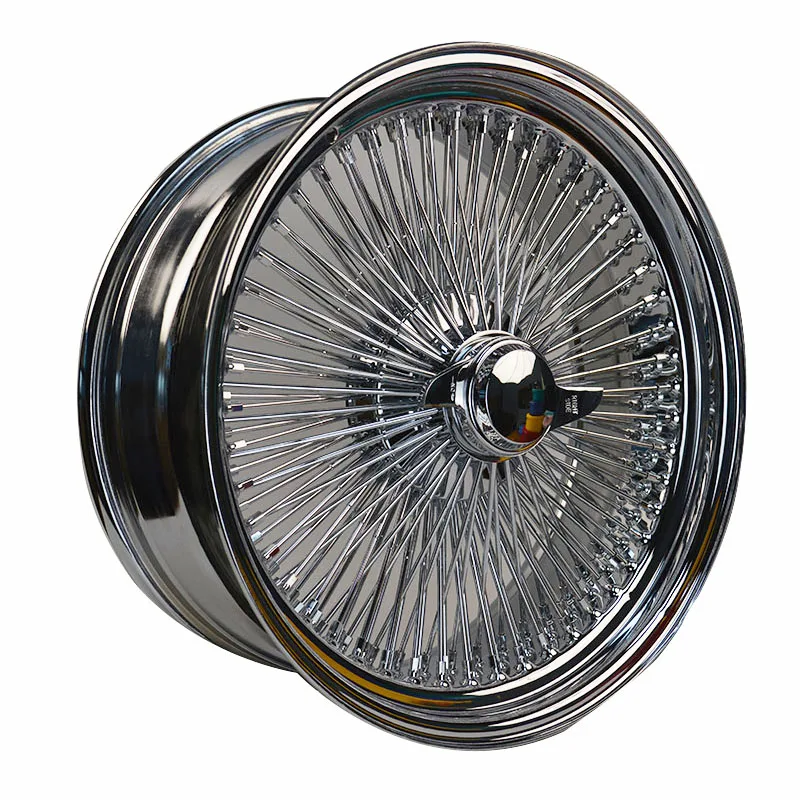 

Gold/Silver 13 14 15 17 18 20 22 Inch Cross/Straight Lace Spoke Standard/Reverse 72 100 Spokes Customized Wire Wheels