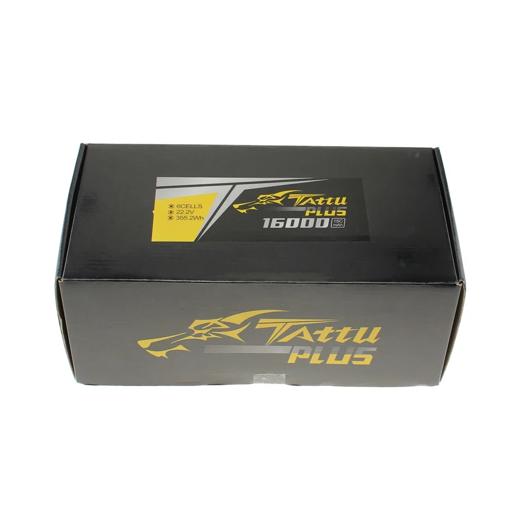 Tattu-rcレーシングドローン用lipo6sバッテリー,22.2v,16000mah plus 15c 6s1p 22.2v,as150 xt150コネクター付き,uavバッテリー