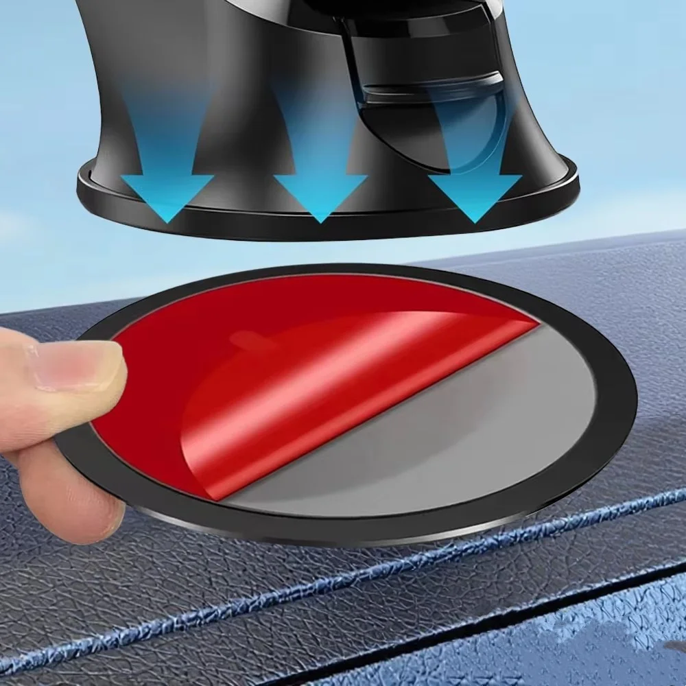 Adesivos para Suporte de Celular Automotivo: Base de Sucção para Painel, Disco Adesivo para GPS e Suporte de Celular