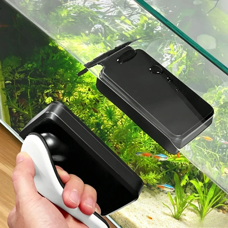 Marine Aquarium Glass Scraper - Floating Magnetic Aquarium Glass Cleaner Fish