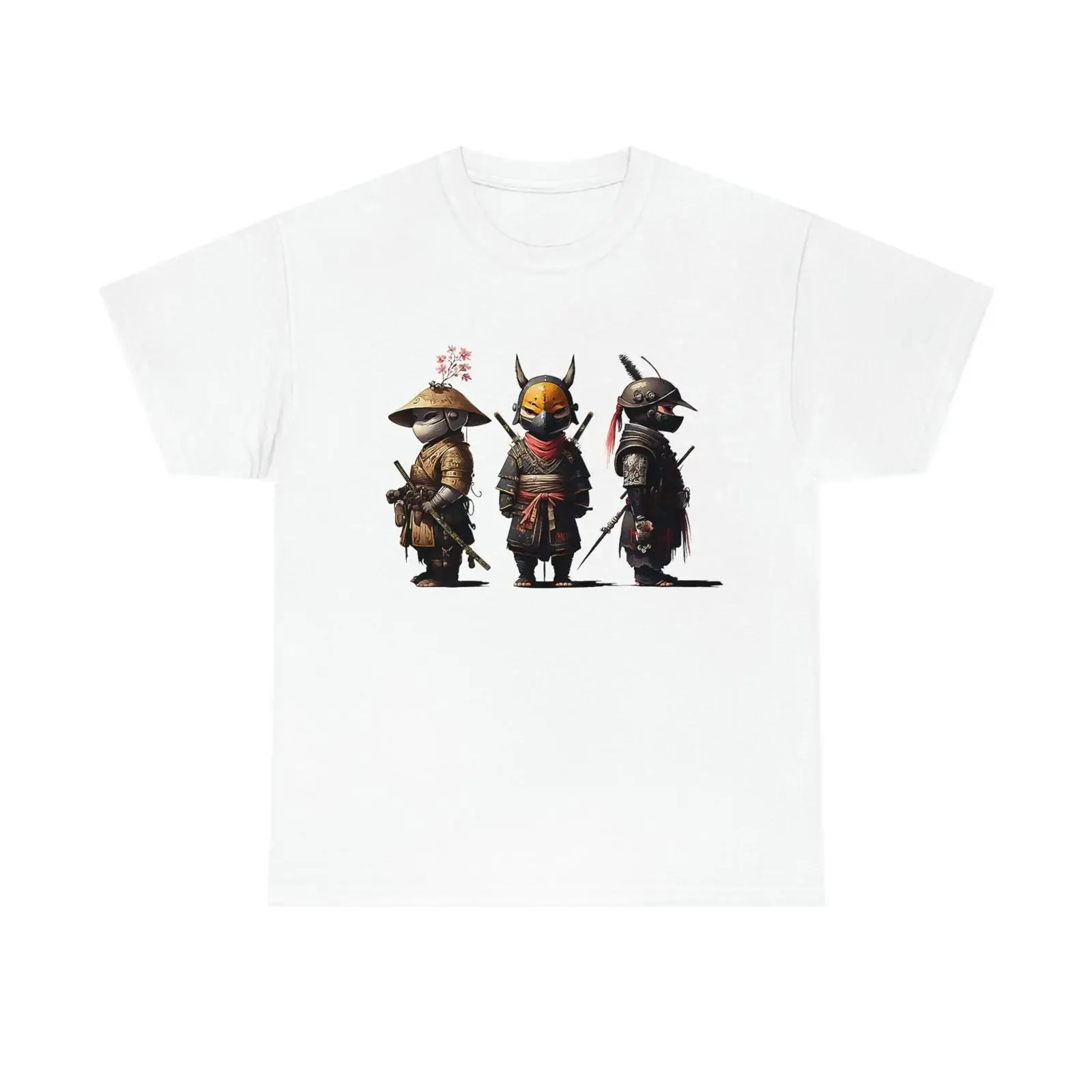 Samurai Ronin T Shirt Japanese Anime Characters Custom Designed vintage Washed graphic Versatile Soft homme