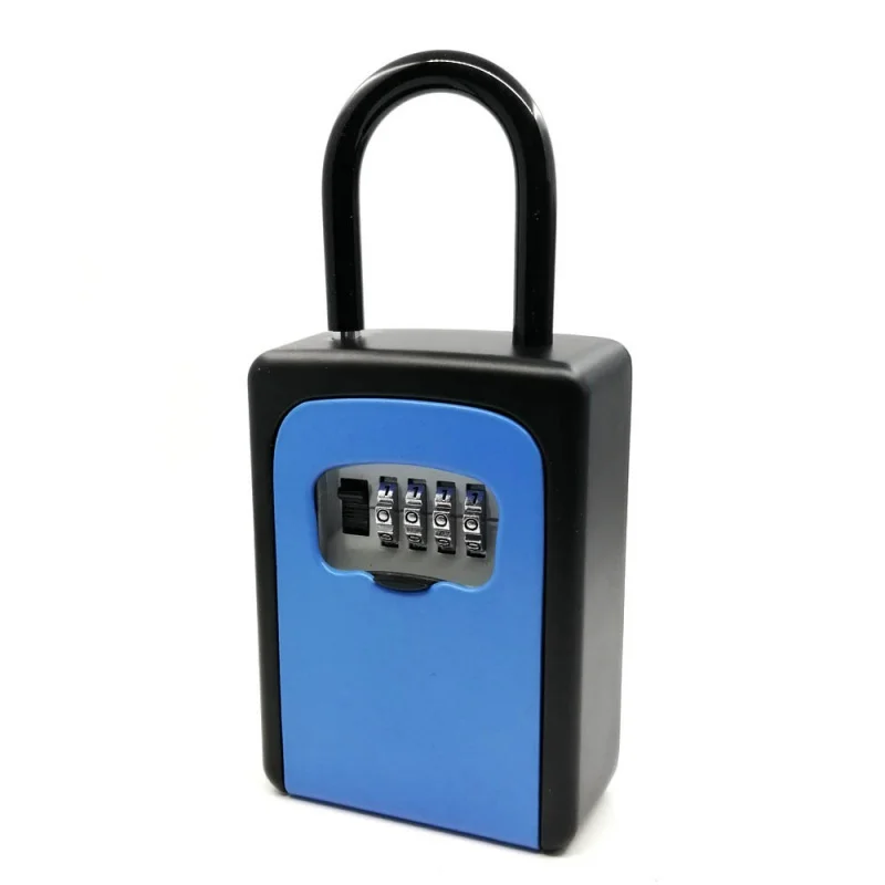 Password Padlock Key Storage Box Smart Outdoor Key Safe Lock Box Key Code Box Key Storage Lock Box Wall Mounted Password Lock