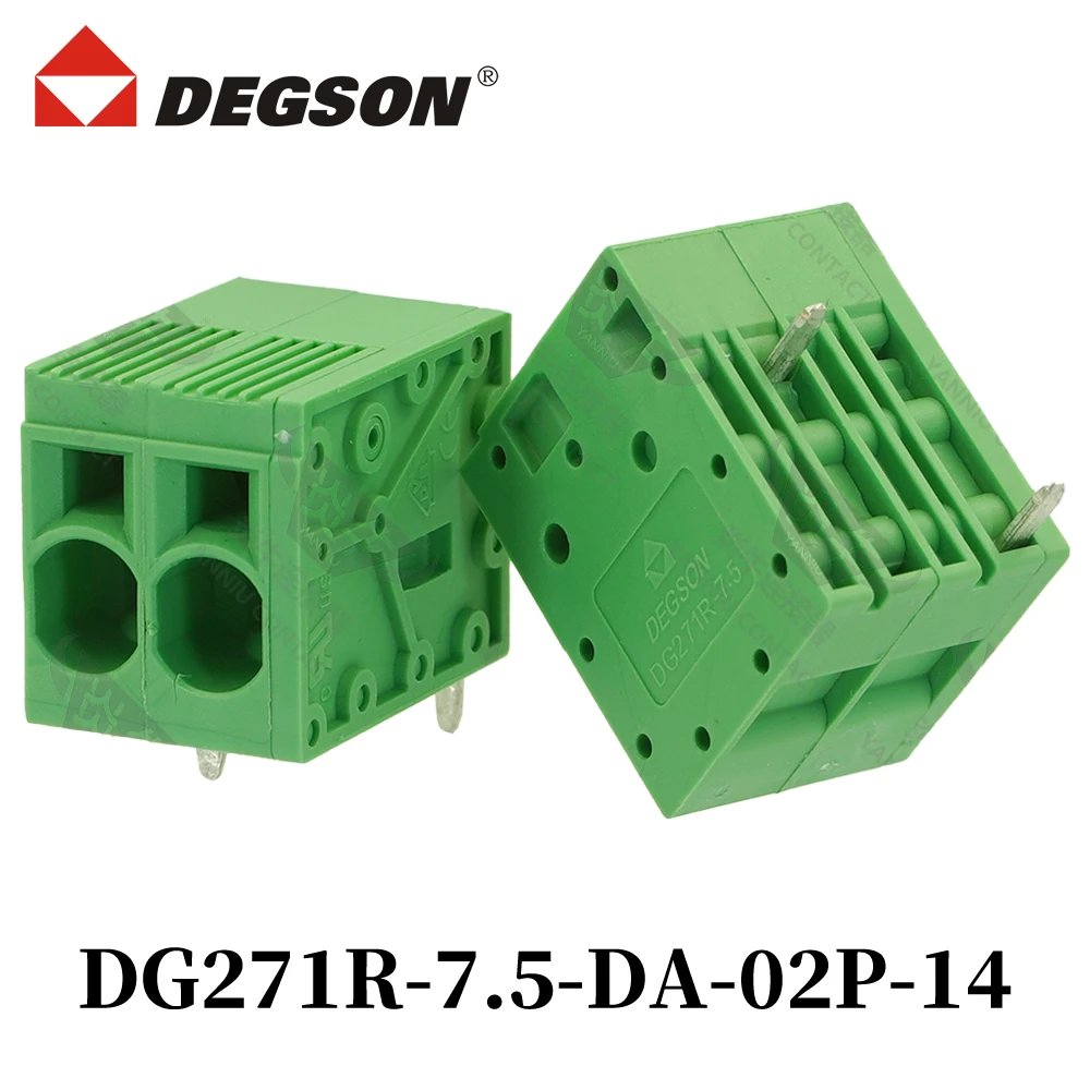 DEGSON DG271R-7.5-DA-04P-14-00ZH DG271R-7.5-DB Spring  PCB Terminal Blocks KFDG271R 2P-12P SPT 5  Phoenix  Contact 41A 1000V