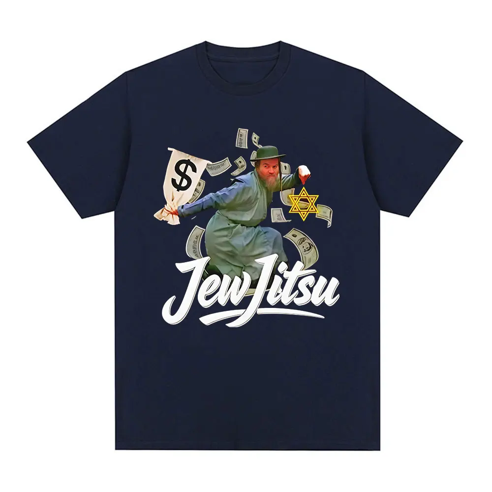 Jew-Jitsu Jewish Judo Karate Martial Arts Funny Meme T-Shirt Men Women Fashion Humor T-shirts Casual Cotton Short Sleeve T Shirt