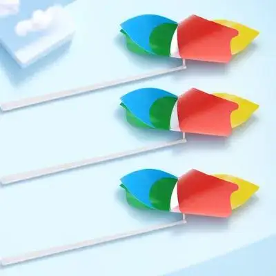 

25 Pcs Colorful Plastic Windmill Large Pinwheels Mini Rotating Decoration Customized