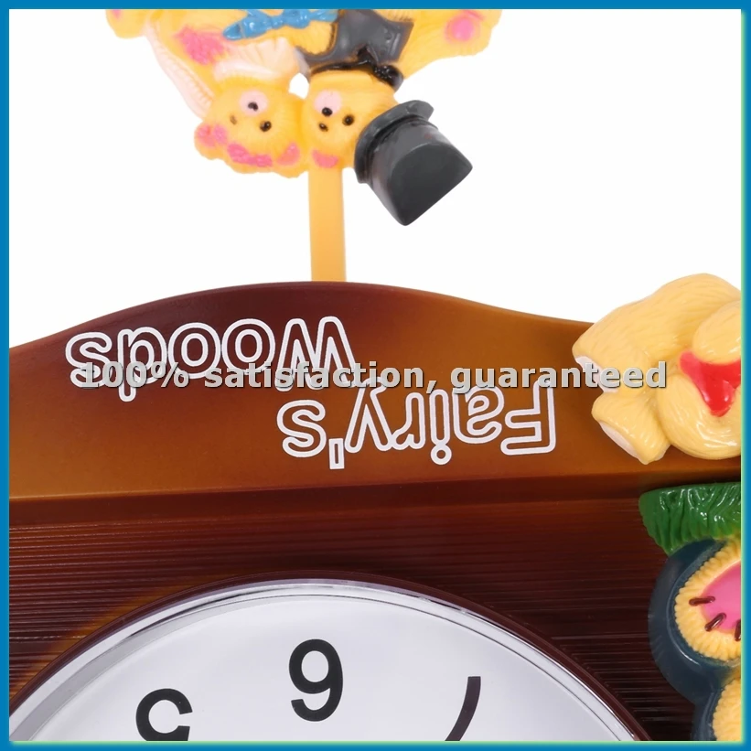Retro Vintage Wooden Clocks Handcraft Carving Living Room Wall Clock Swing Timer Alarm Clocks Decoration Tools-AT35