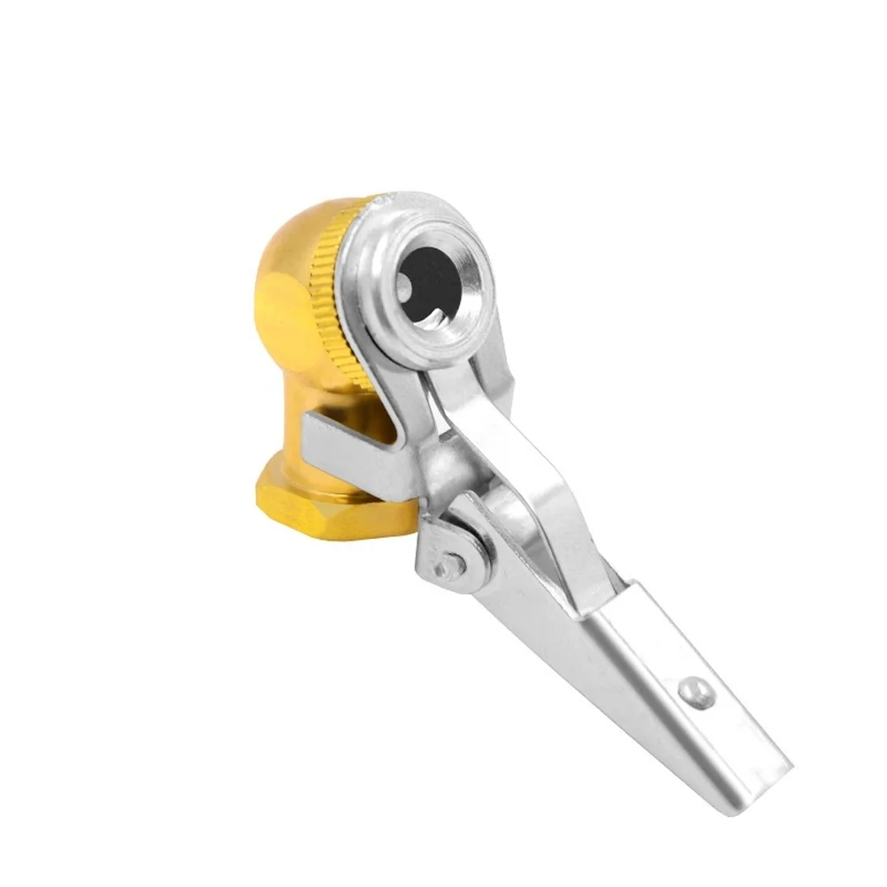 

Inflator Nozzle Adapter for Tubeless Valves Featuring Copper Material for Cars Bikes Motorcycles with Secure Lock