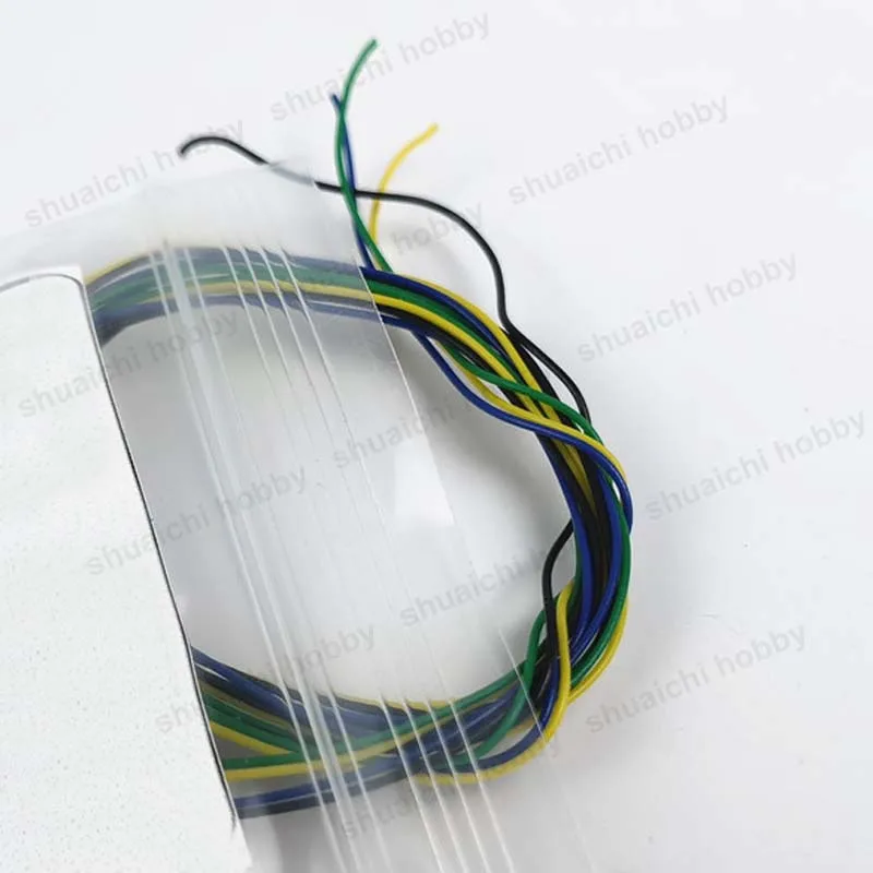2 set di lunghezza 50 cm filo colorato modifica motore cavi elettrici parti fai da te per RC Fighter Tank modello scenario architettura