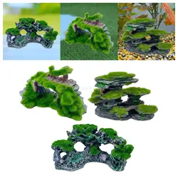 Fish Tank Decoration Rock Cave Fish Tank Landscape Ornament for Aquarium Decor Bridge Ornaments Betta Hide