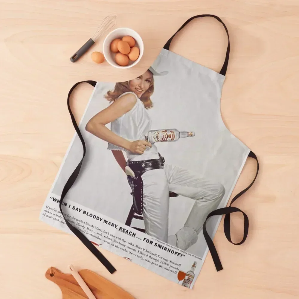 

Vodka Martini - Julie Newmar Cowgirl - When I say Bloody Mary...Alcoholic Beverages Vintage Apron Kids Apron