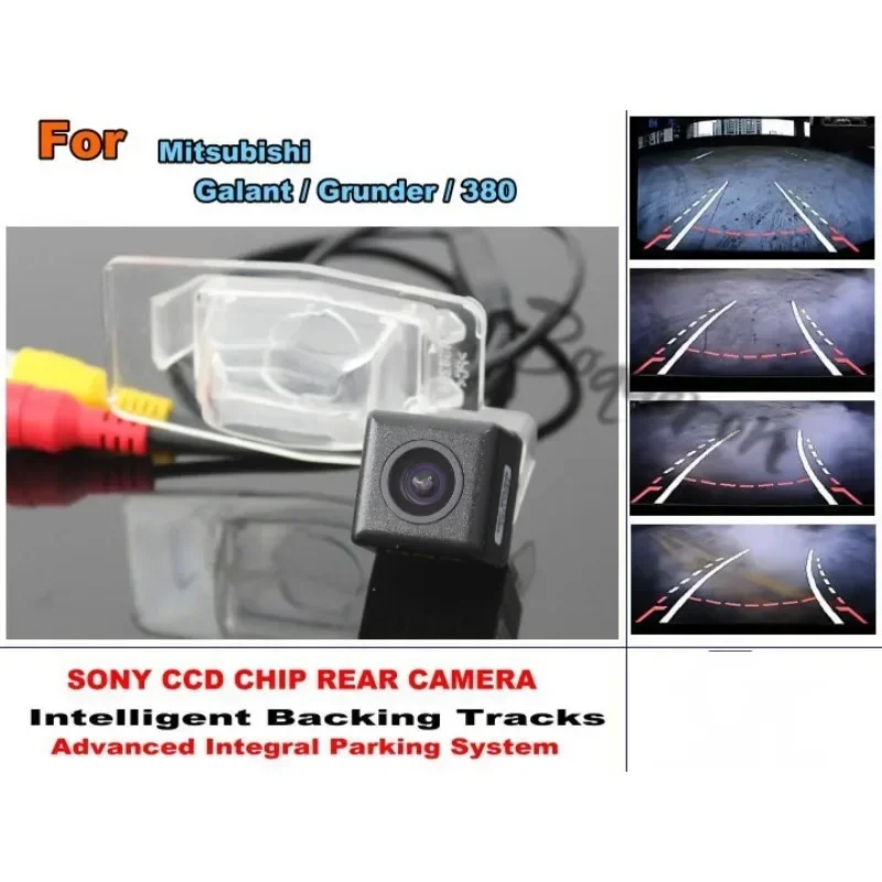 

For Mitsubishi Galant Grunder 380 HD CCD Intelligent Dynamic Tracks Rear View Reverse Backup Trajectory Camera Waterproof